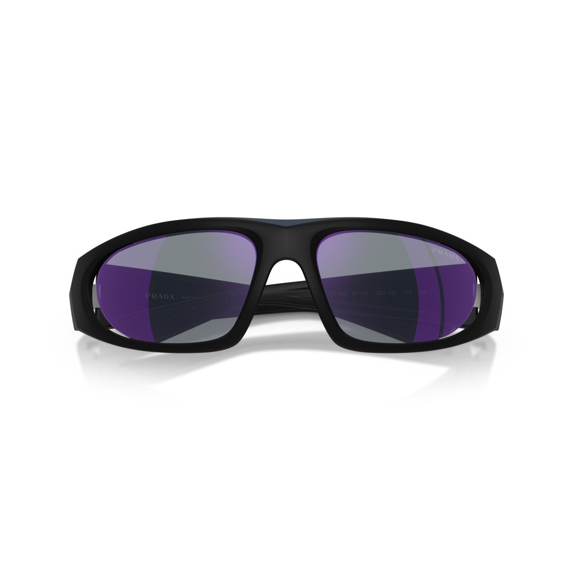 Prada Linea Rossa 0Ps B03s Wraparound Black Sunglasses