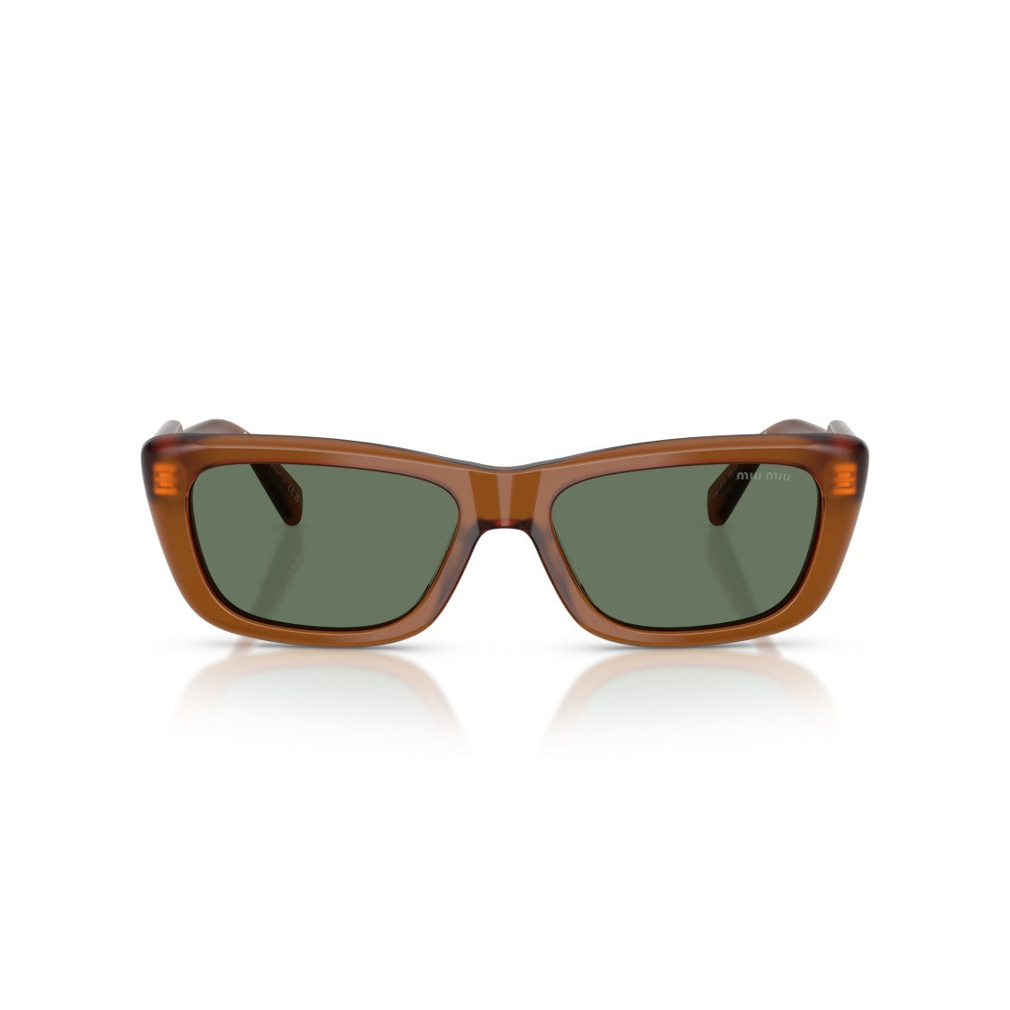 Miu Miu 0Mu B12s Thick Acetate Rectangular Sunglasses
