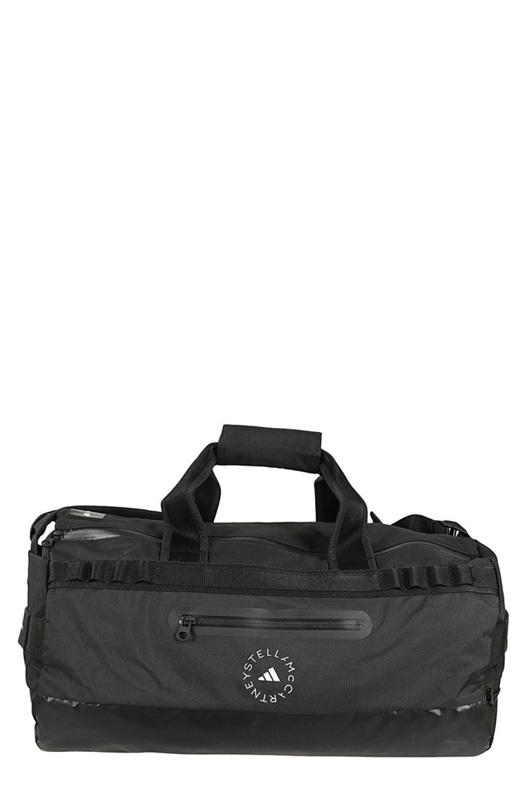 Adidas By Stella Mccartney Black 24/7 Duffle Double-Zipper Polyester Duffel Bag