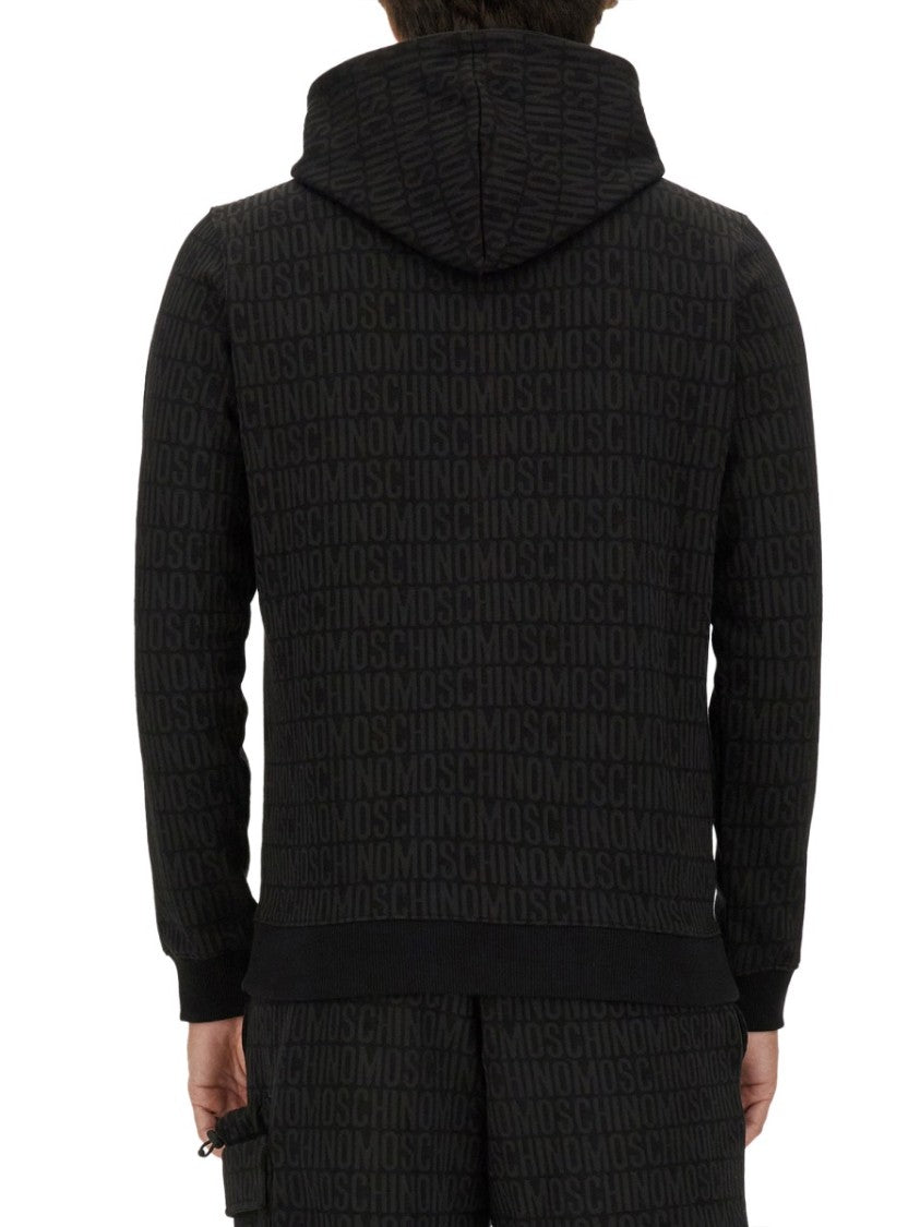 Moschino All-Over Logo Print Sweatshirt