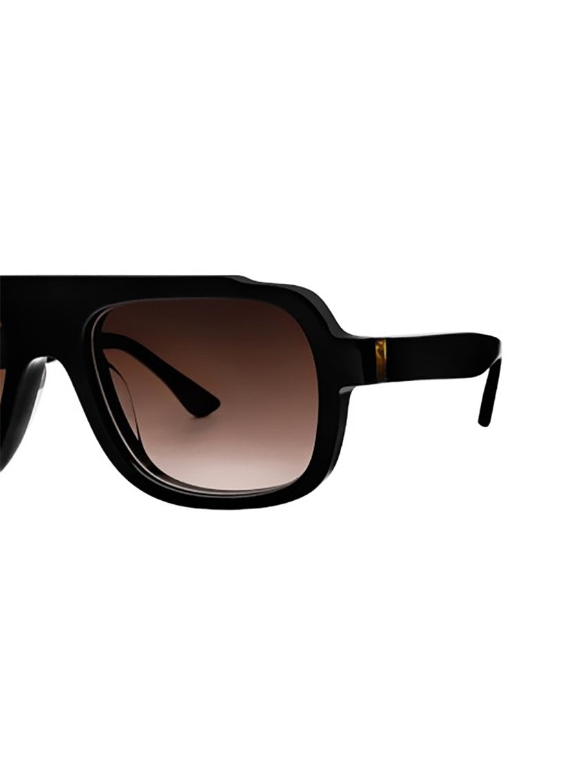 Thierry Lasry Positivy Rectangular Gold Accent Sunglasses