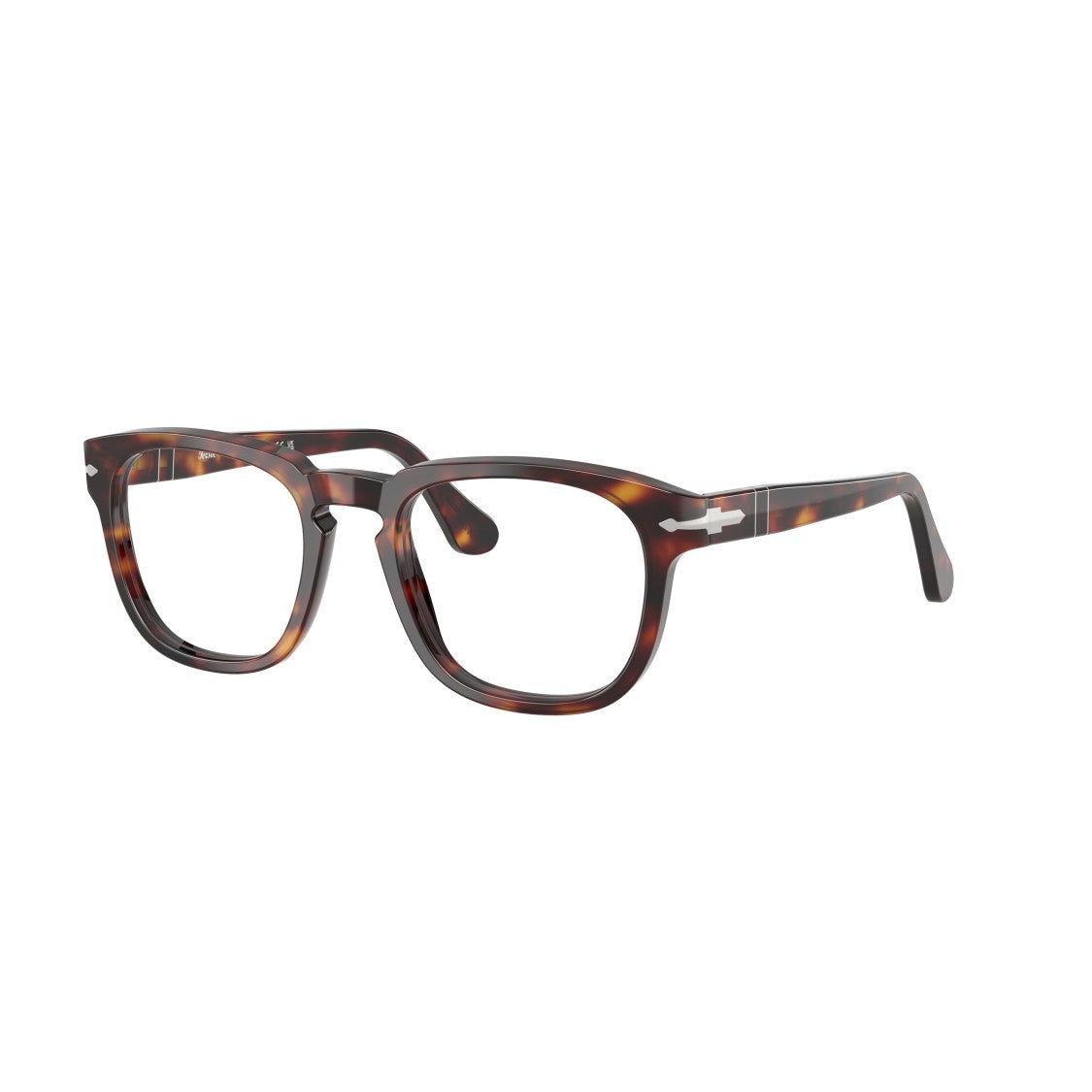 Persol 0Po3376v Classic Square Acetate Eyeglasses With Tortoiseshell Pattern