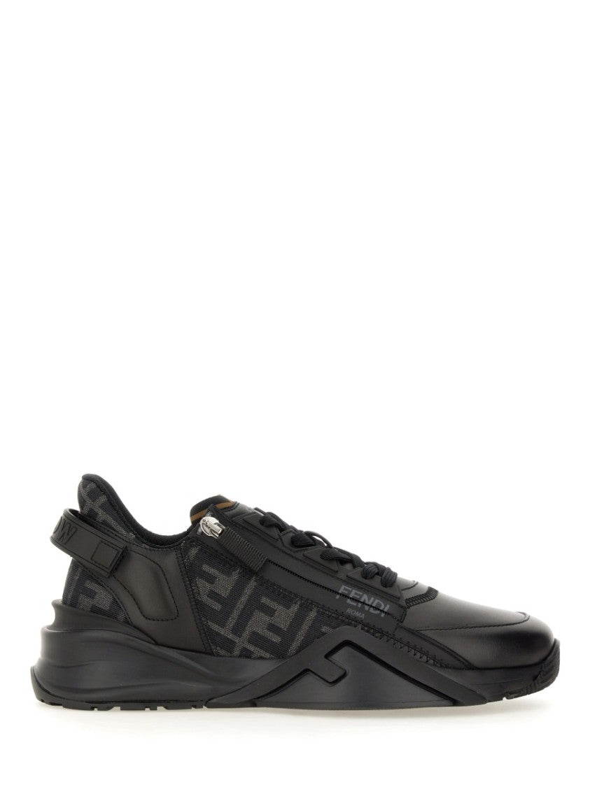 Fendi Fendi Flow Low-Top Leather Sneakers