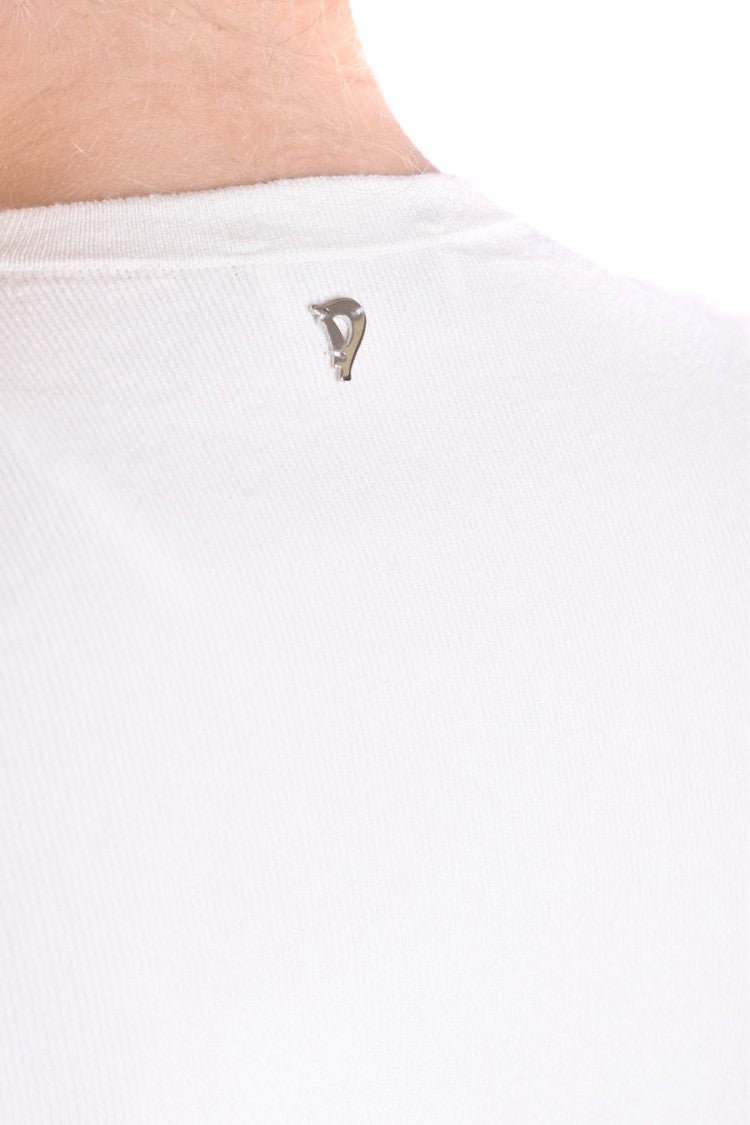 Dondup Square Cut-Out White Sweater