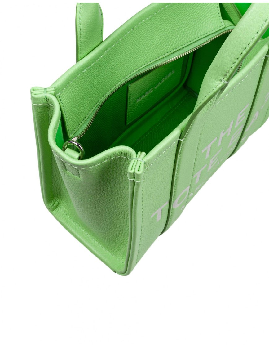 Marc Jacobs Leather Color Mint Green Small Tote Bag