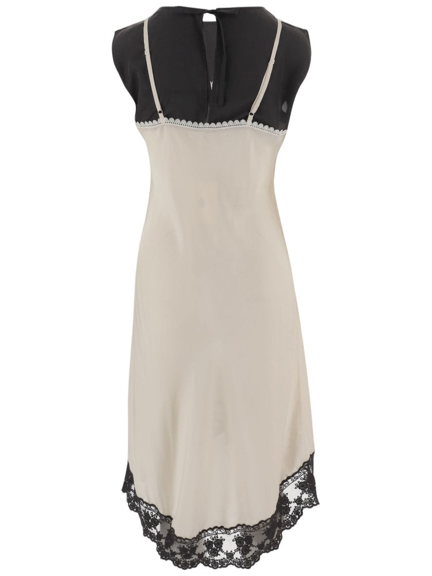 The Garment Mini Dress With Silk Slip And Lace Inserts