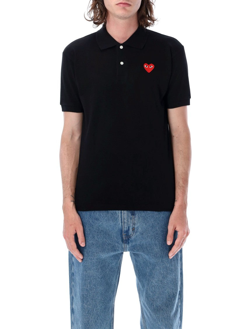 Comme Des Garçons Classic Polo Shirt With Iconic Heart Detail