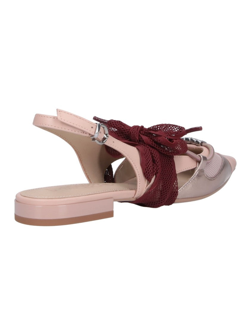 Pinko Pink Gianira Pointed Bow Slingback Ballerinas