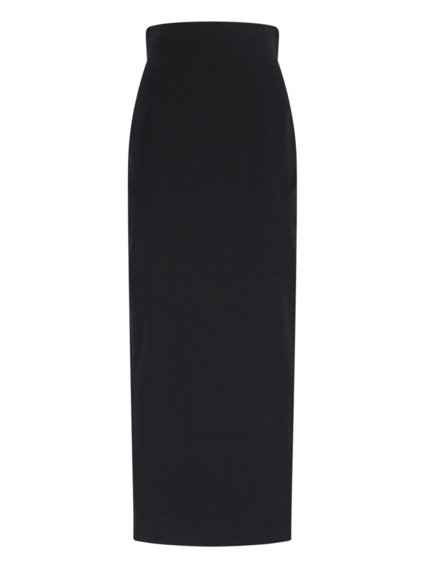 Rick Owens Maxi Wool Skirt – Black