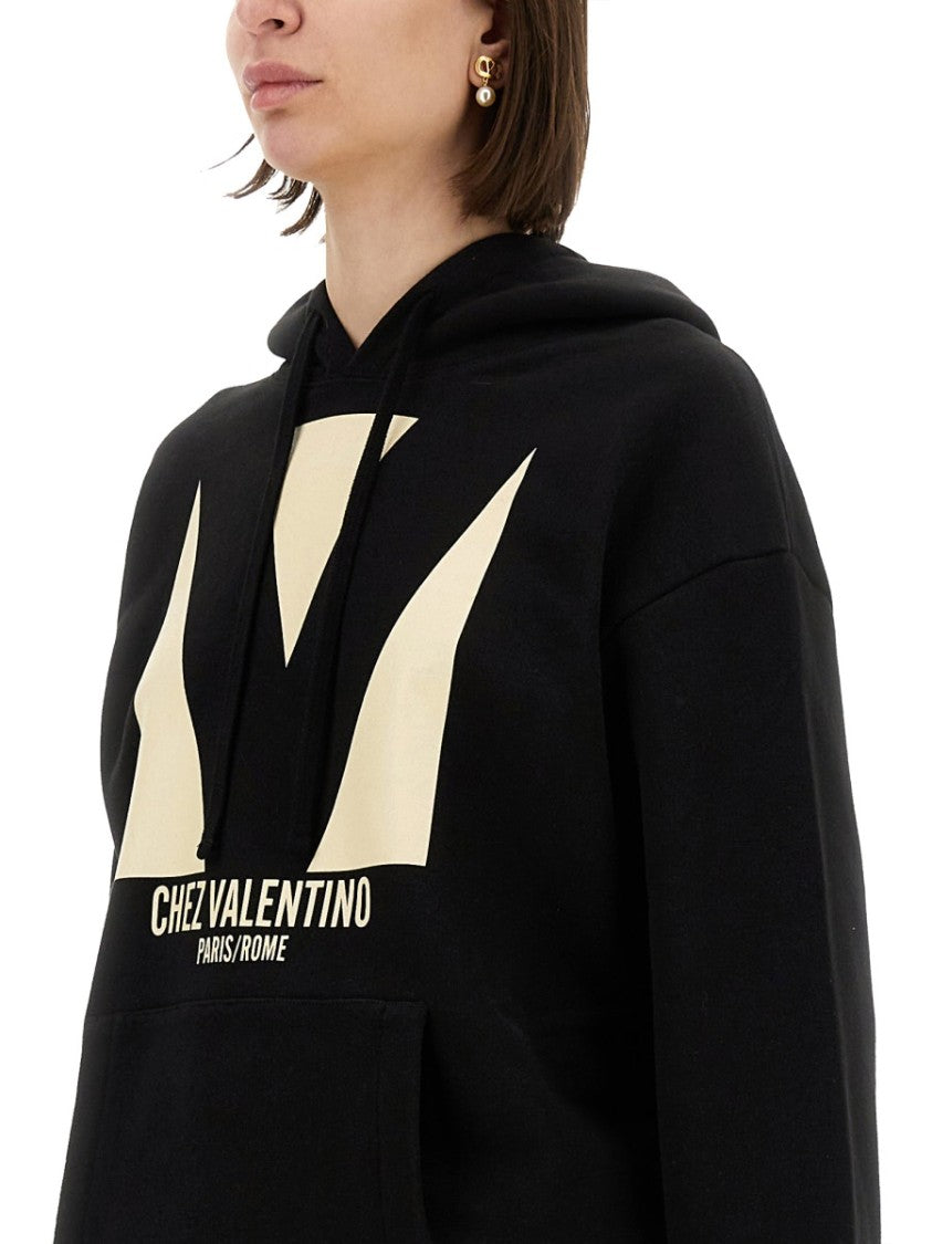 Valentino Relaxed Fit Cotton Hoodie