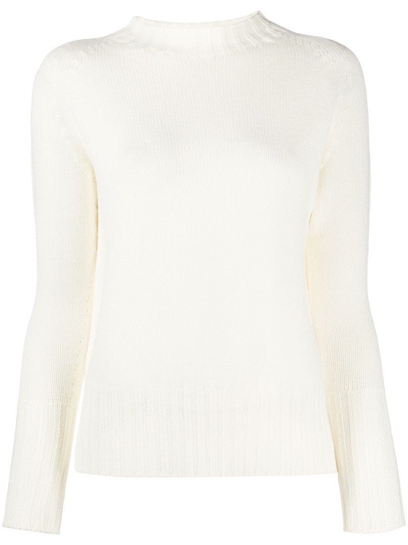 Drumohr Classic Ribbed Crew Neck Wool Sweater