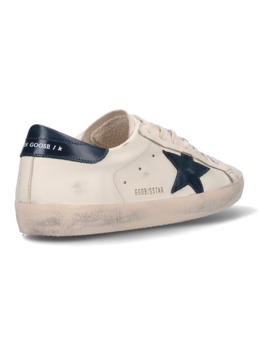 Golden Goose Low-Top Sneakers With Distressed White Leather Finish