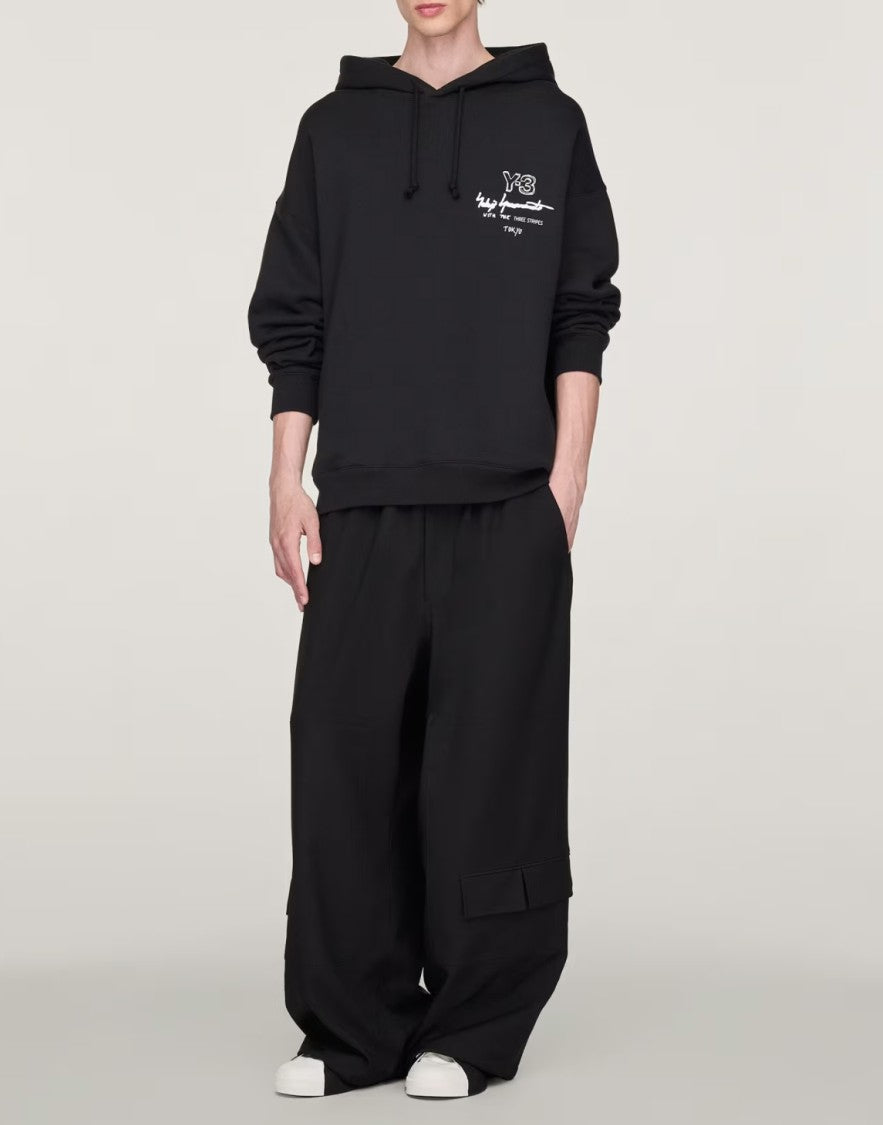 Y-3 Merch Graphic Logo Hoodie