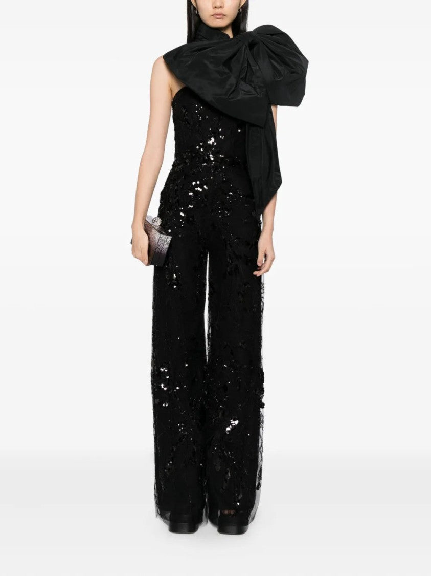 Saiid Kobeisy Embroidered Strapless Jumpsuit