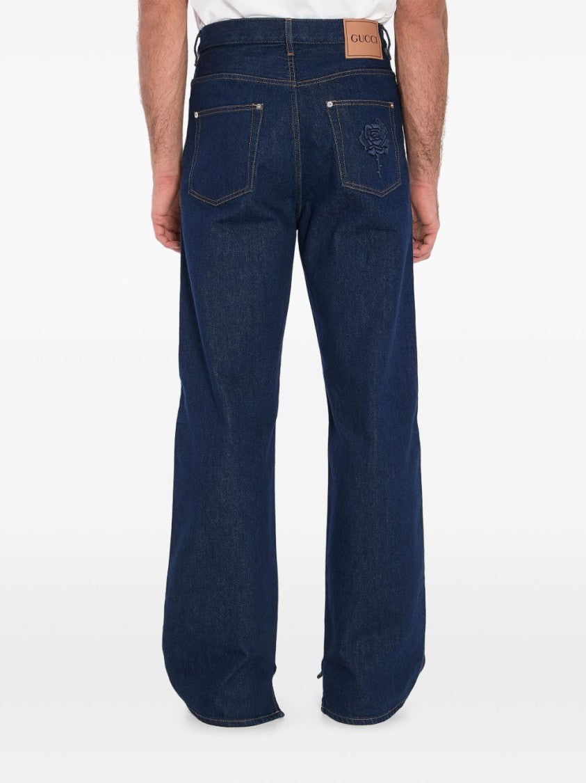 Gucci High-Wait Wide-Leg Jeans