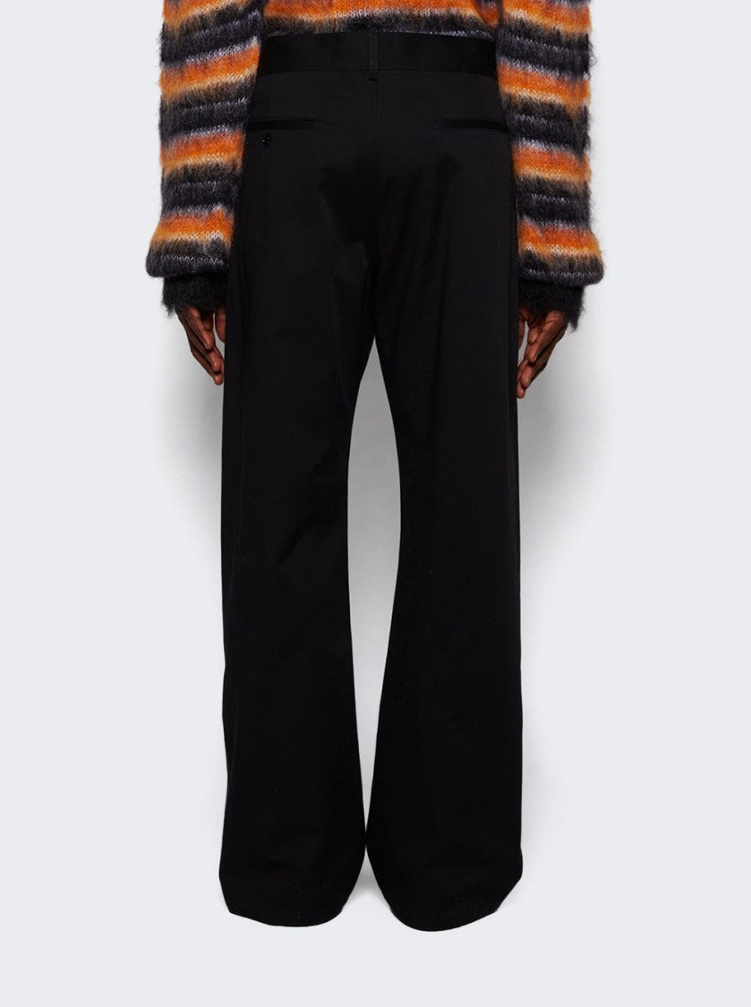 Marni Contemporary Black Cotton Trousers