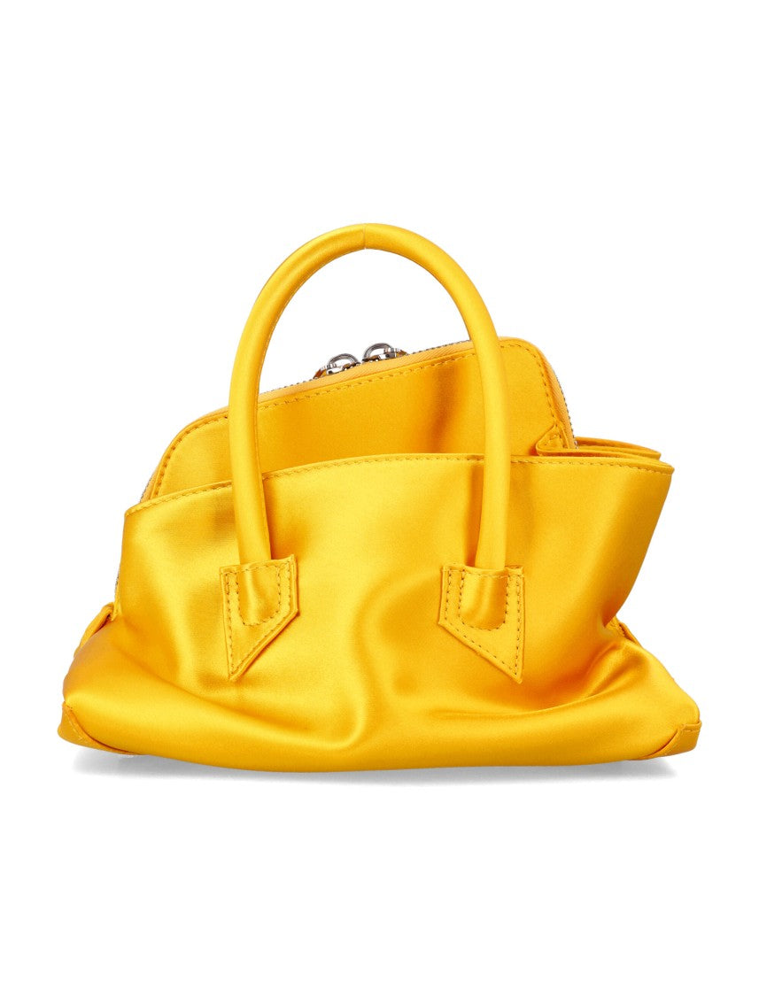 The Attico The Walk Mini Satin Top Handbag