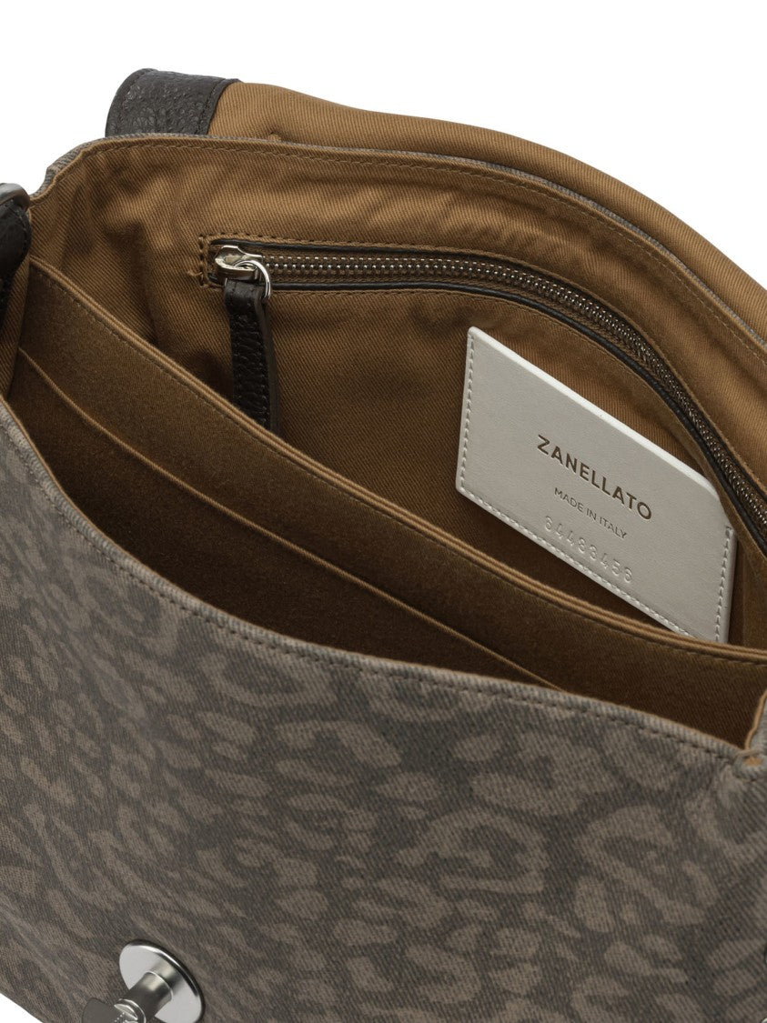 Zanellato Structured Shoulder Bag With Animal Print