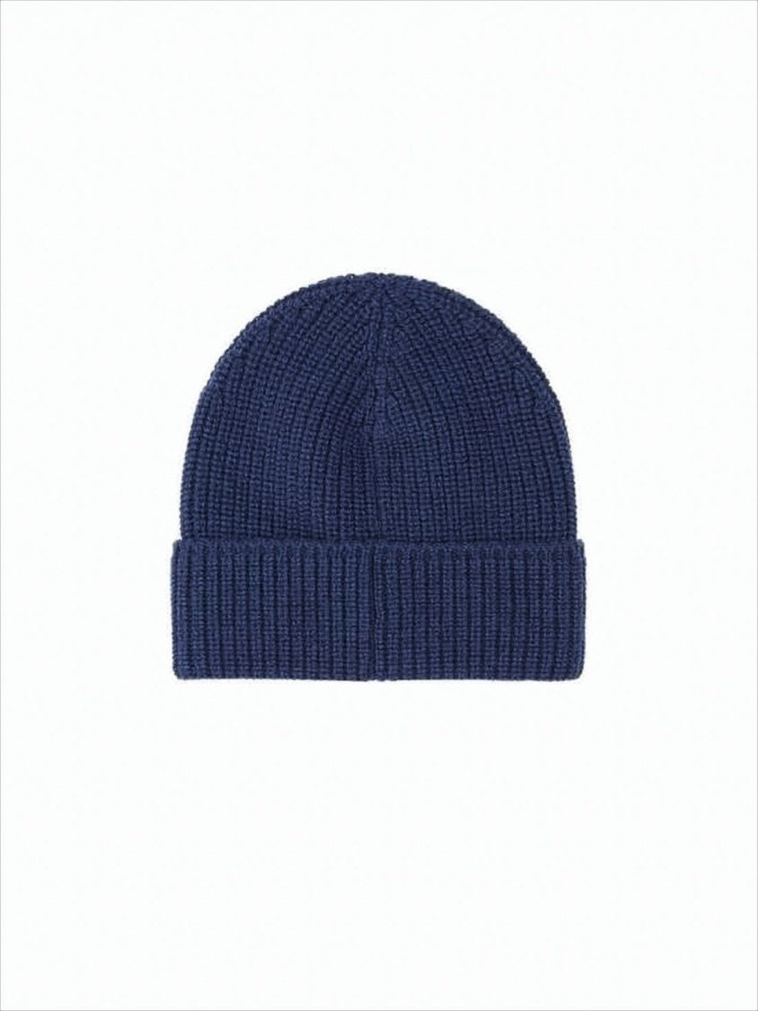 Canada Goose Ribbed Wool Beanie With Embroidered Patch By Canada Goose