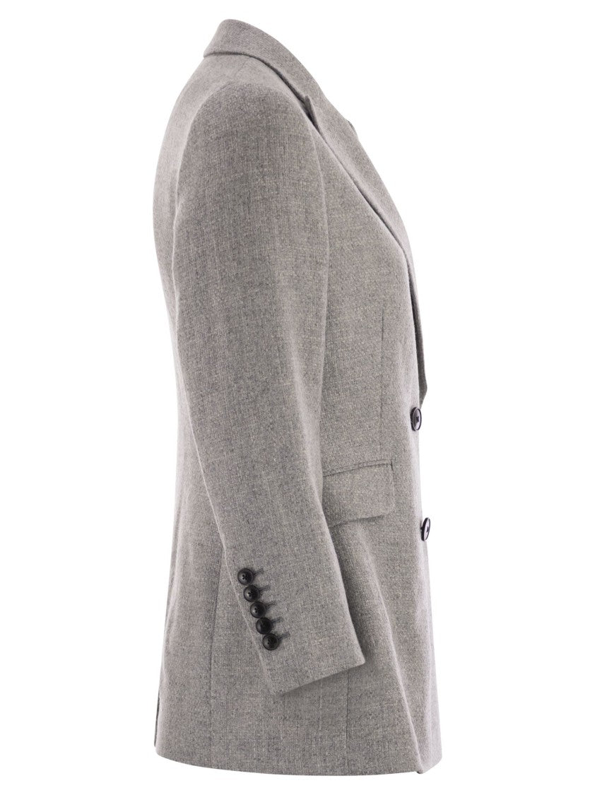 Saulina Anita - Double-Breasted Wool And Linen Blazer