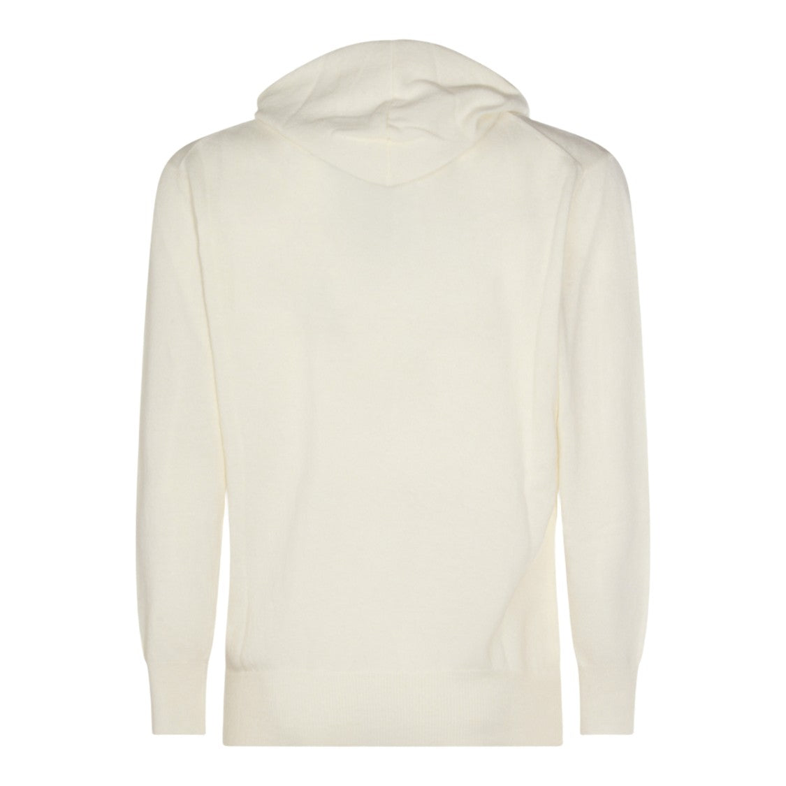 Altea Hooded Cream Sweater With Ribbed Details