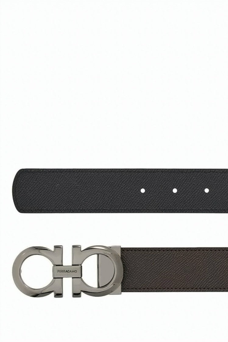 Salvatore Ferragamo Brown Calf Leather Belt