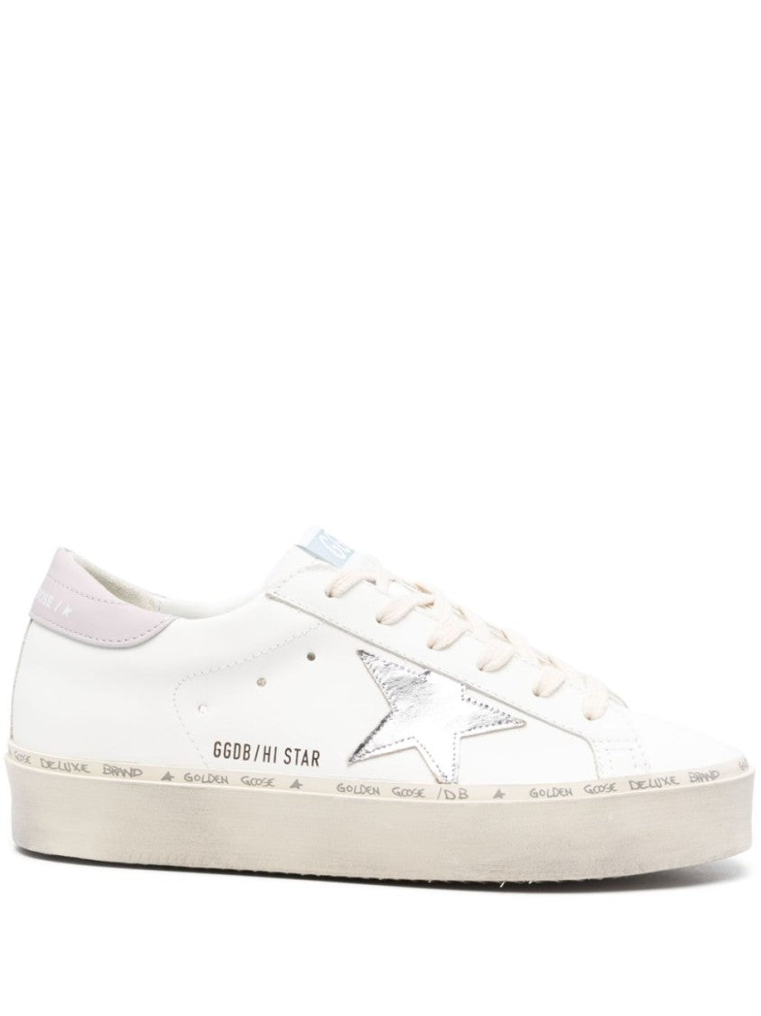 Golden Goose White Leather Sneakers