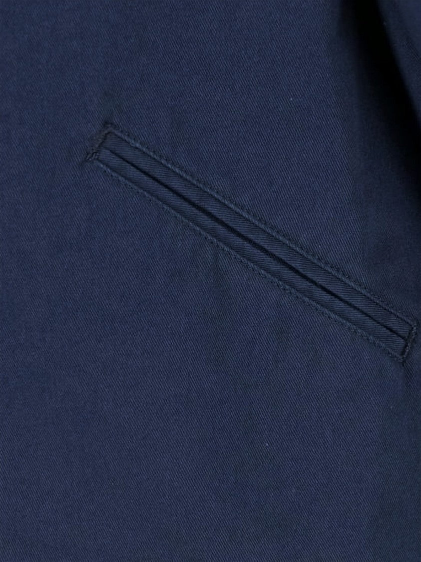 Carhartt Wip Cropped Boxy Blue Jacket With Contrasting Collar