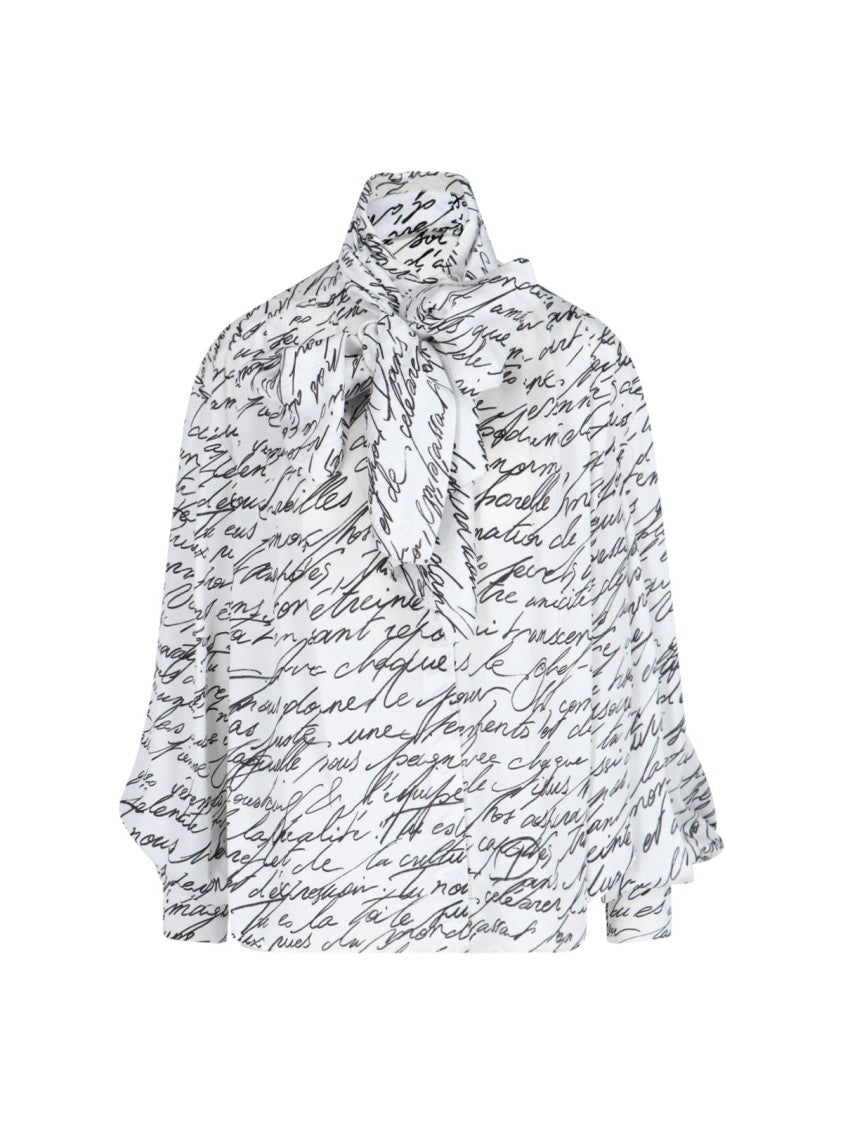 Balmain Lavallière Shirt – White