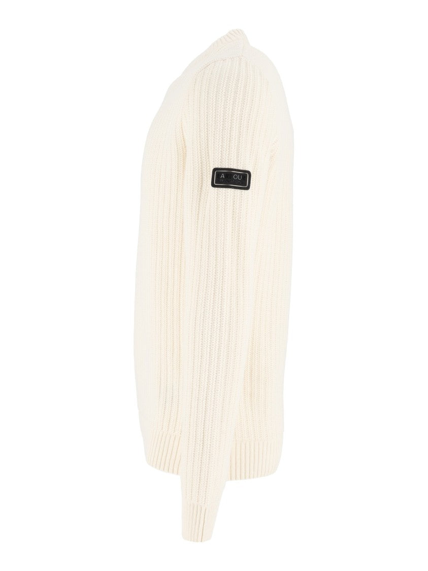 Barbour Textured Ribbed Knit Oxham Jumper
