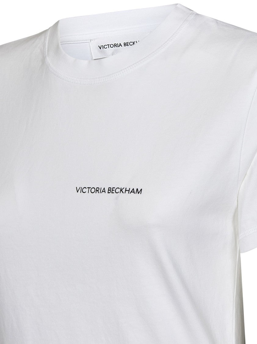 Victoria Beckham White Organic Cotton T-Shirt