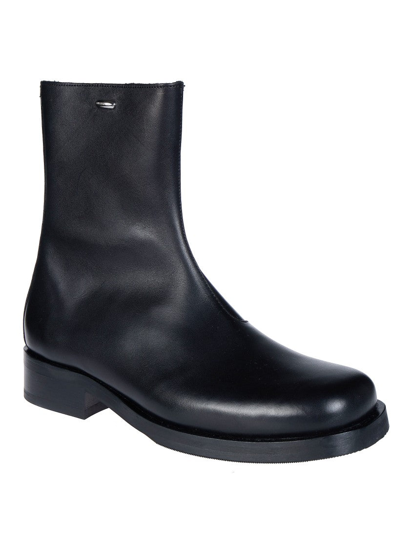 Our Legacy Polished Black Camion Ankle Boots