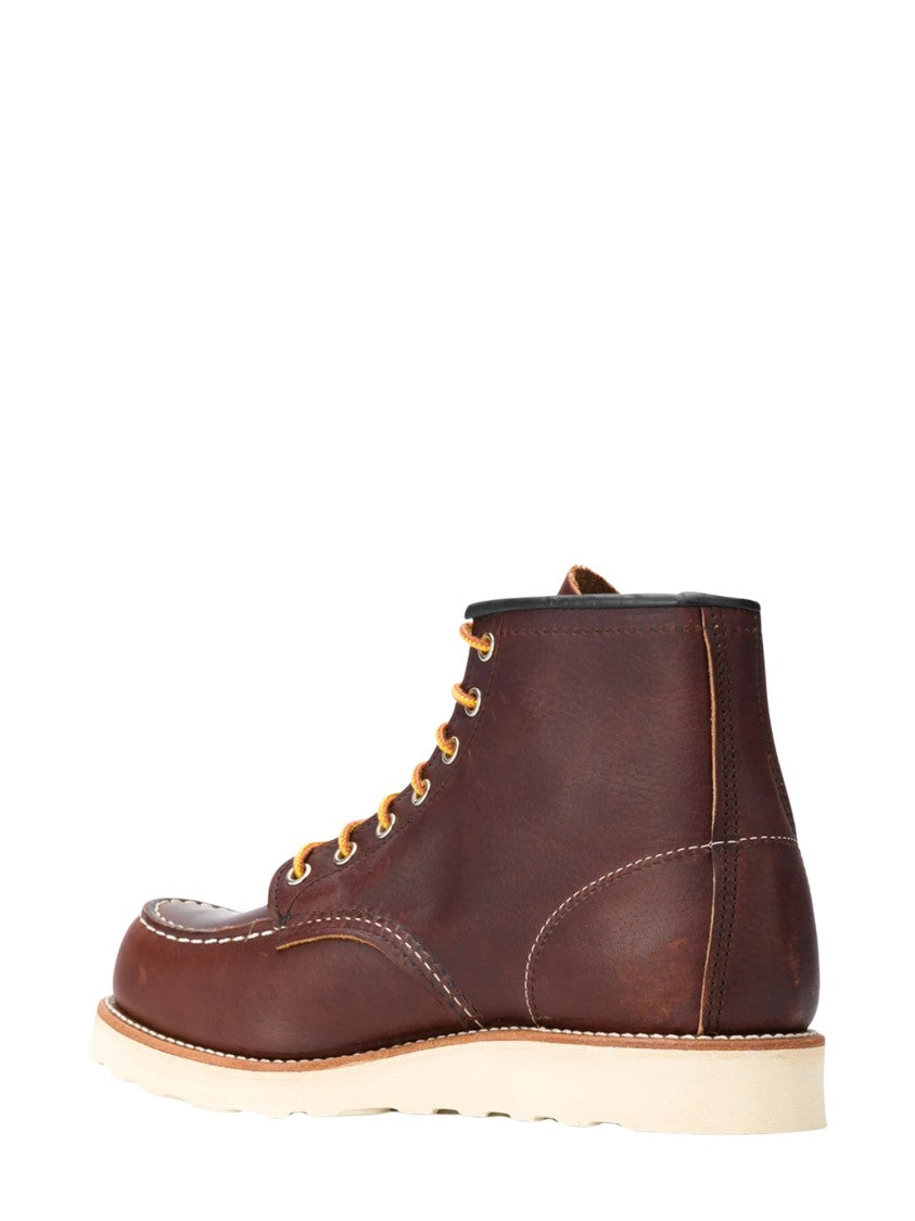 Red Wing Classic Moc Rich Brown Leather Lace-Up Boots