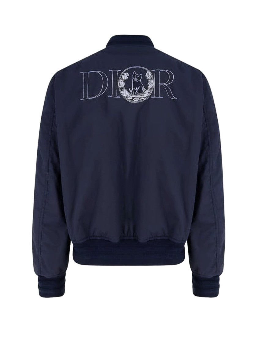 Dior Navy Blue Bomber Jacket