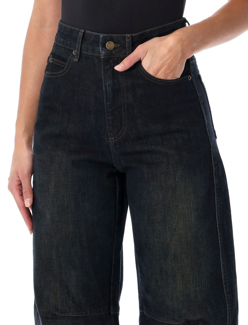 Soeur Eliot High-Waisted Wide-Leg Jeans