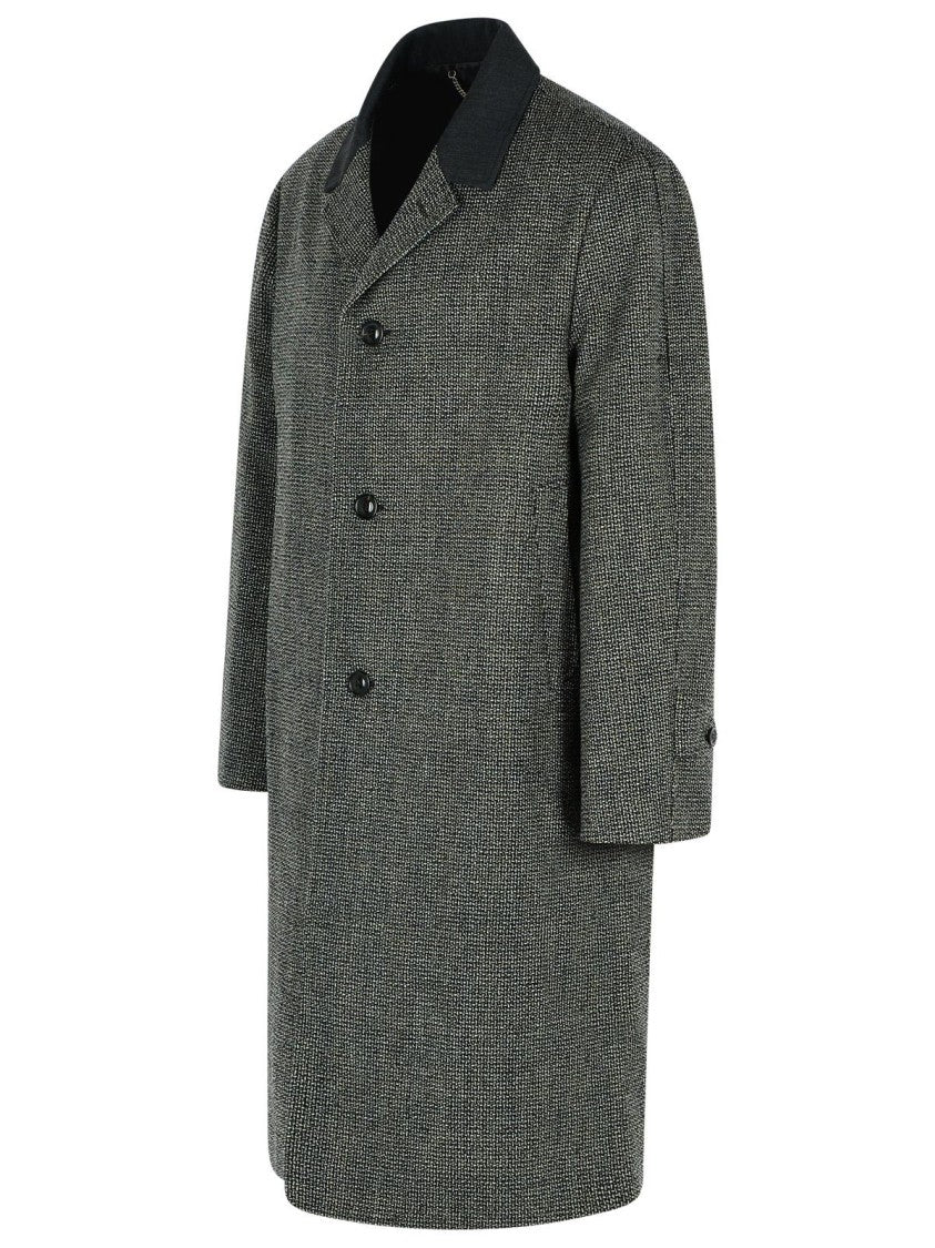 Maison Margiela Grey Virgin Wool Blend Coat
