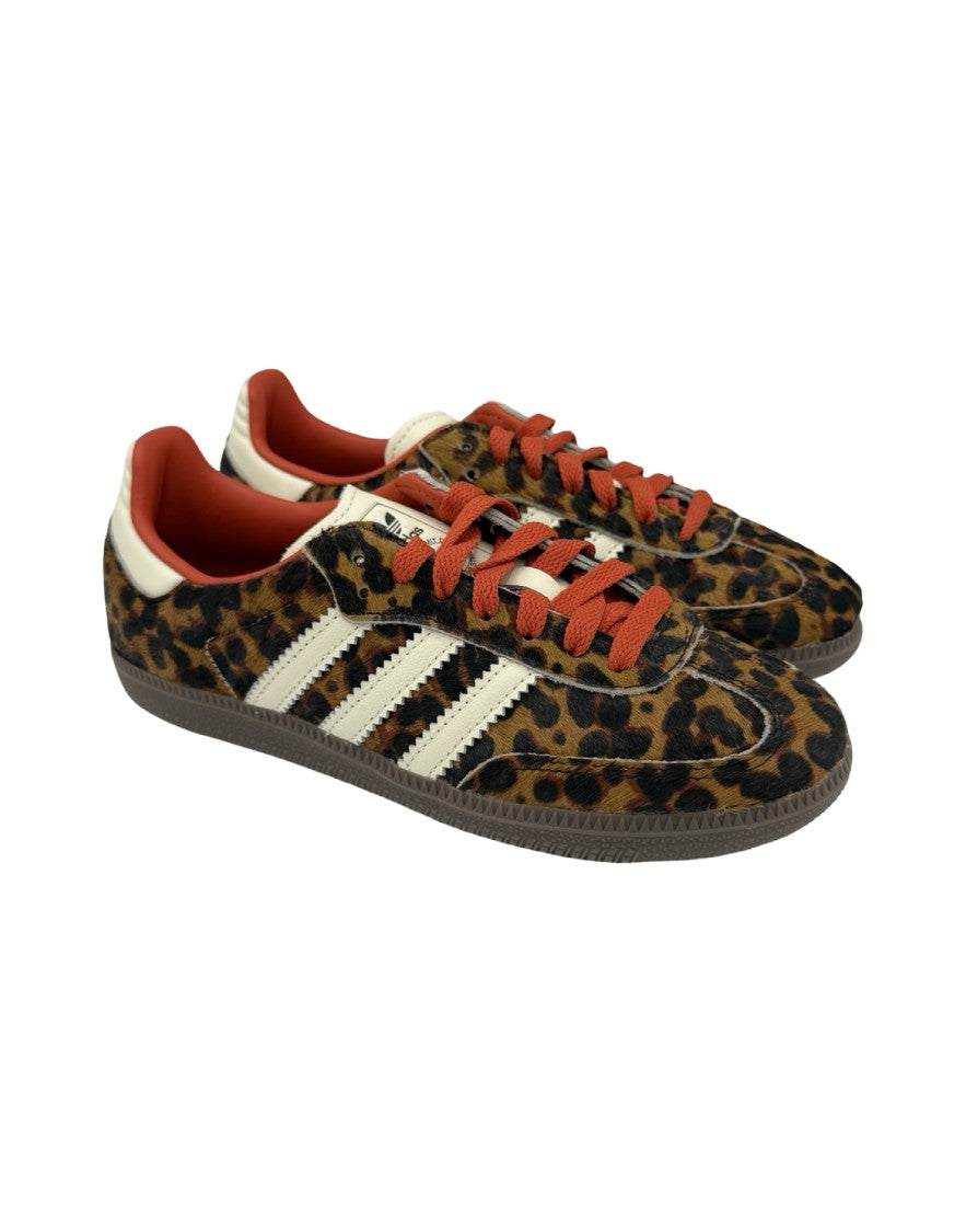 Adidas Originals Samba Leo Leopard Print Low-Top Sneakers