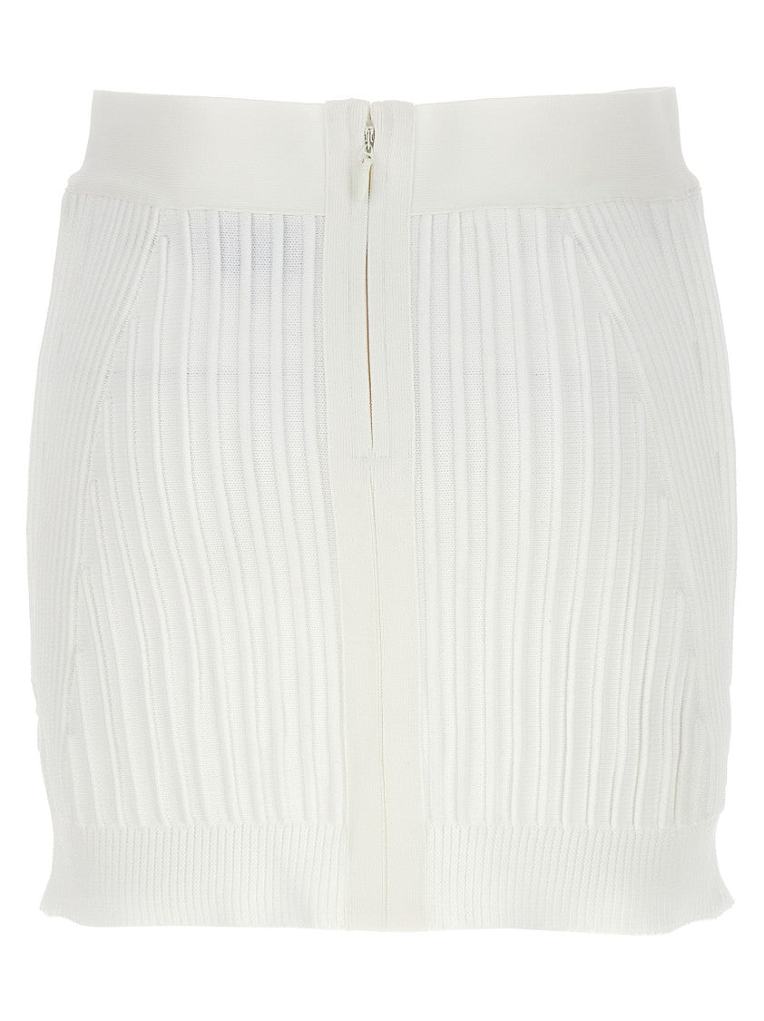 Hervé Léger 'Ottoman Low Rise Mini' Skirt