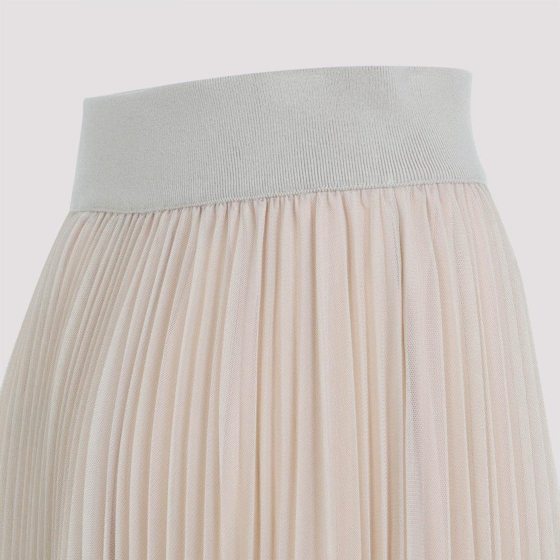 Fabiana Filippi Tulle Beige Polyeser Midi Skirt