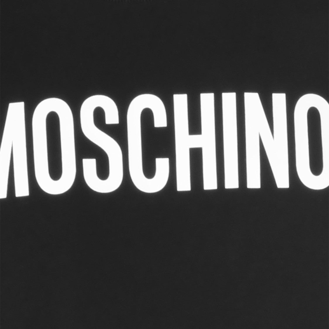Moschino Minimalist Black T-Shirt With Striking White Typography