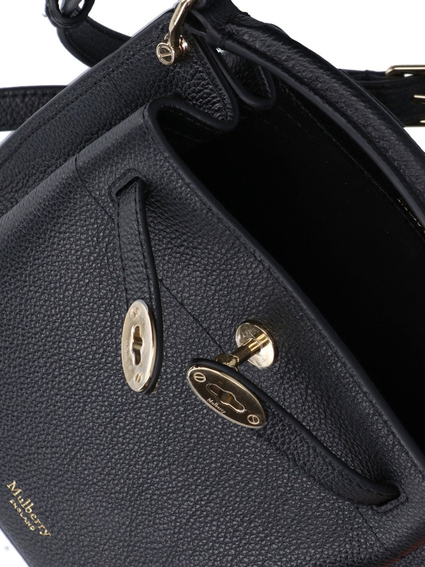 Mulberry Black Islington Mini Bucket Leather Bag