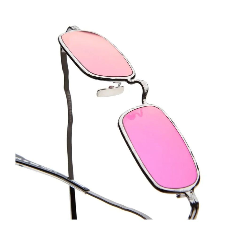Kuboraum Mask Z18 Sculptural Eyewear With Fuchsia Lenses