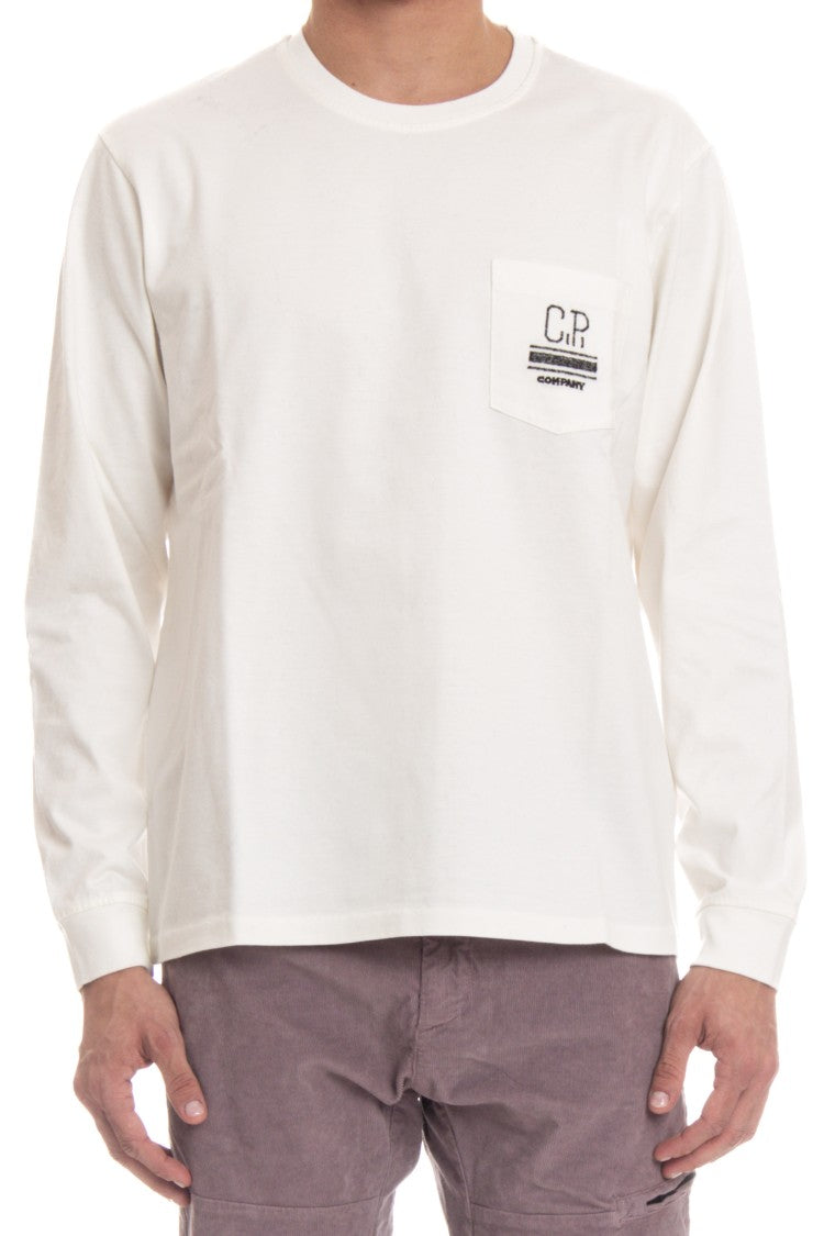 C.P. Company Cotton Long Sleeve T-Shirt With Pocket