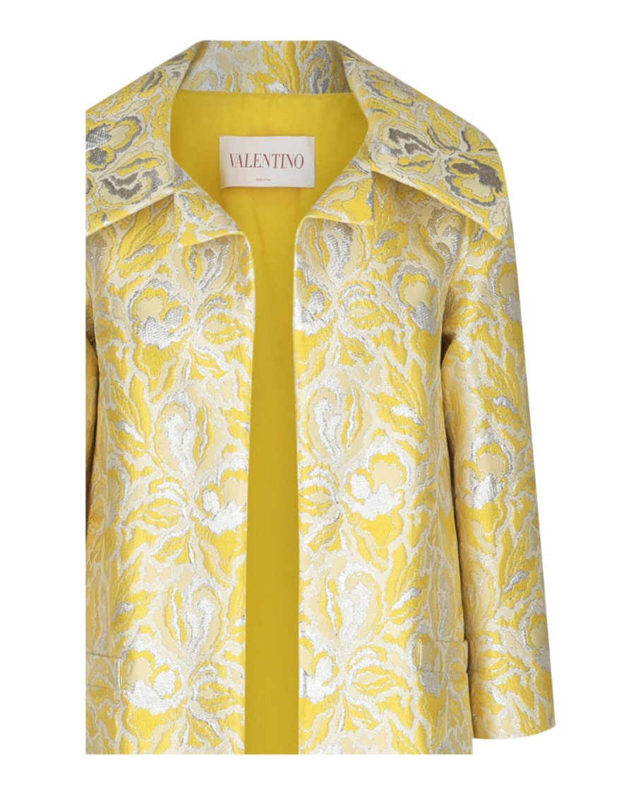 Valentino Iris Brocade Coat