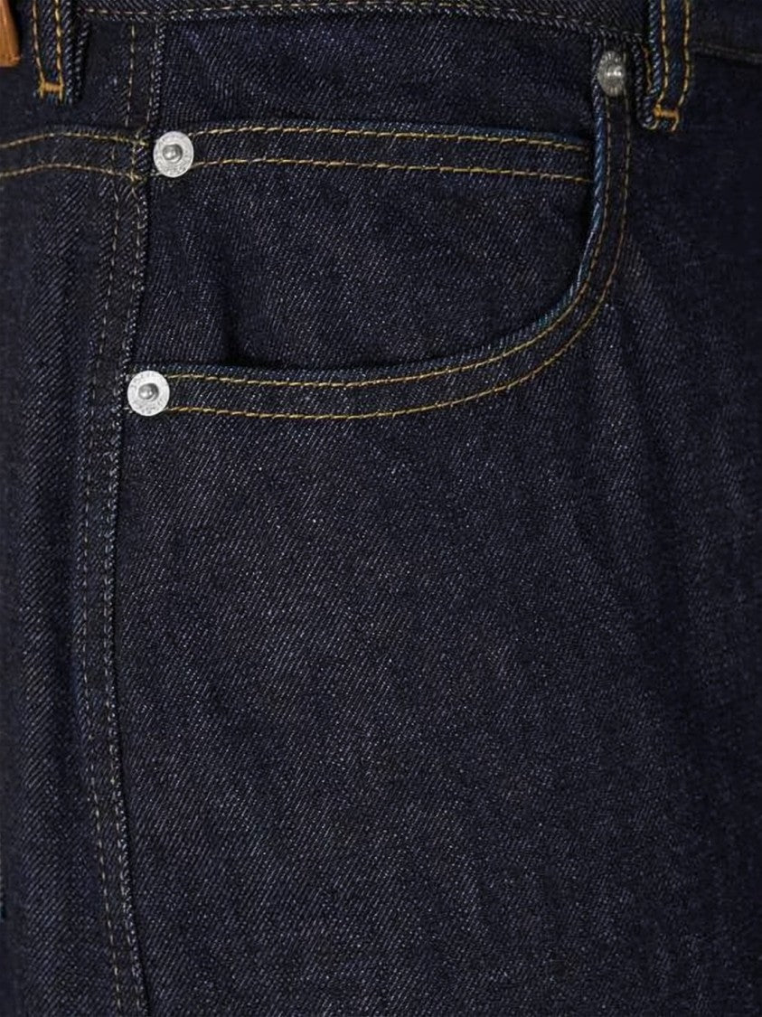 Bottega Veneta Wide-Leg Denim Pants With High Waist