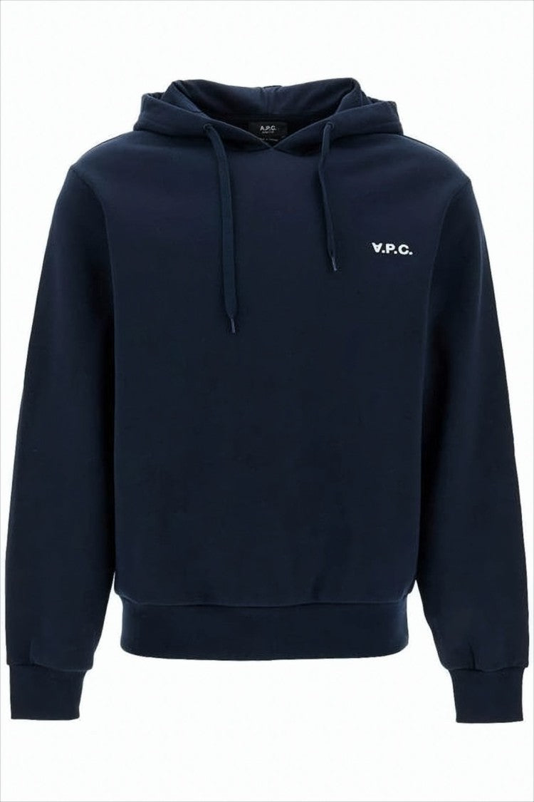 A.P.C. Dark Navy Hoodie With Drawstring