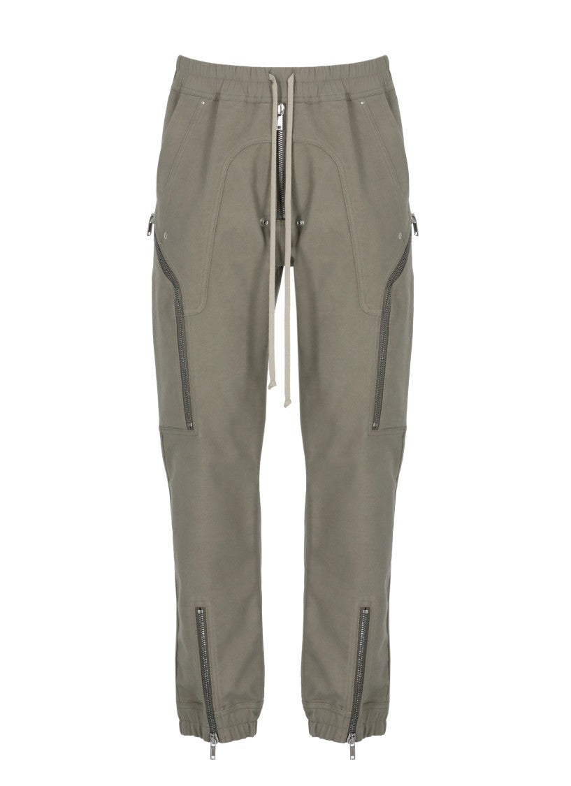 Rick Owens Trousers With Elastic Waist And Multiple Zipper Details