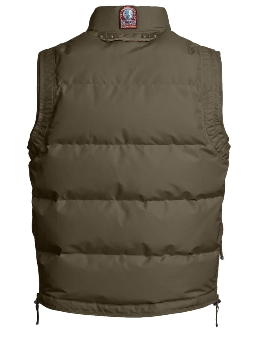 Parajumpers Green Padded High Collar Vest