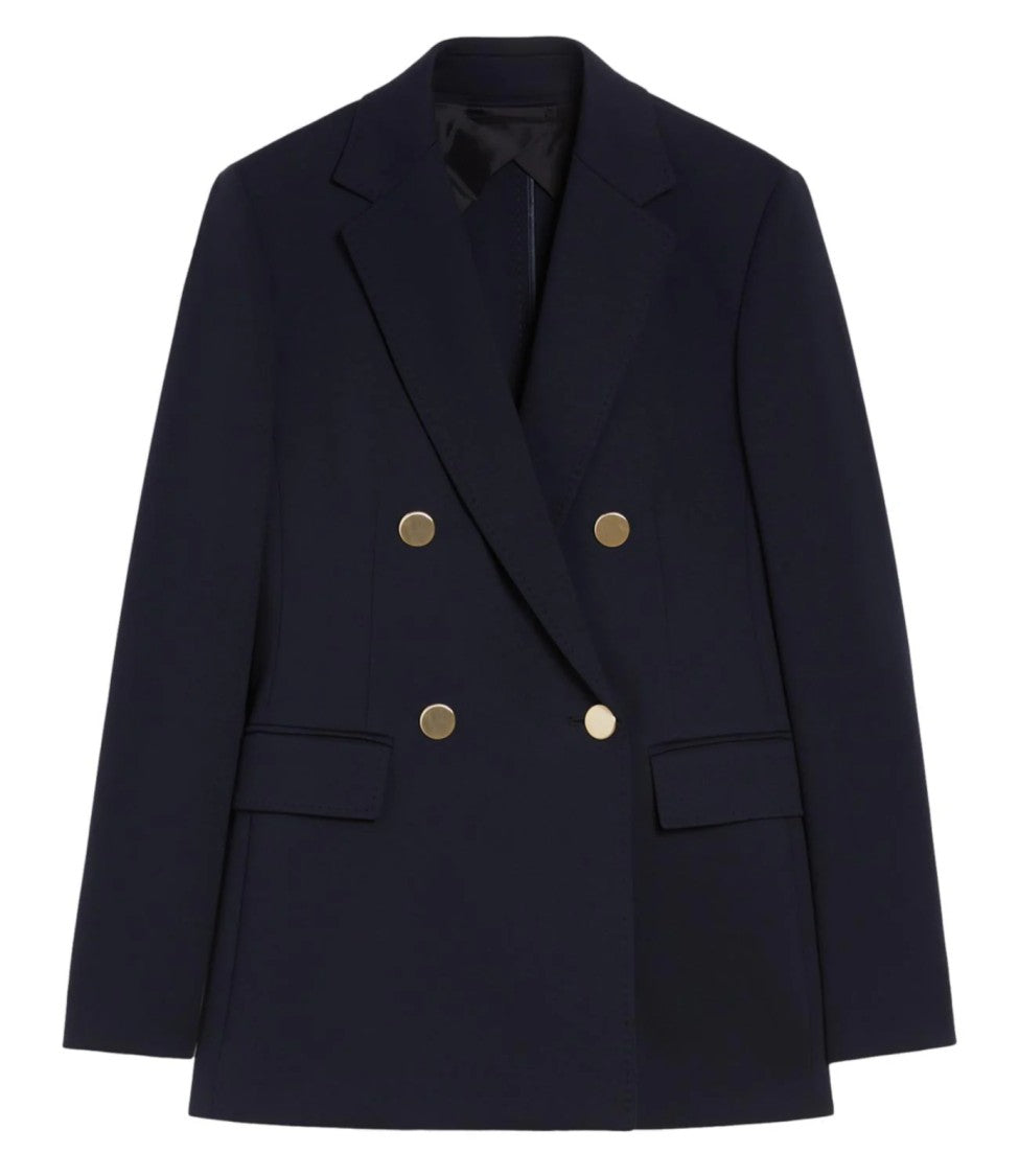Max Mara Tailored Double-Breasted Blazer With Structured Silhouette