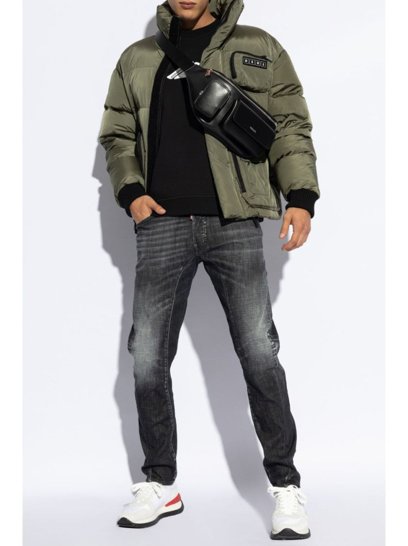 Dsquared2 Black Cotton Graphic Print Sweatshirt